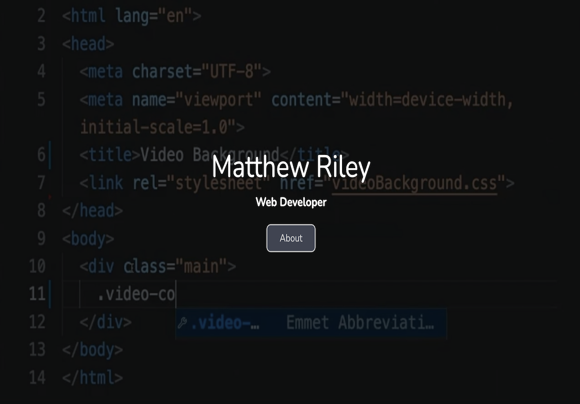 Video Background Project